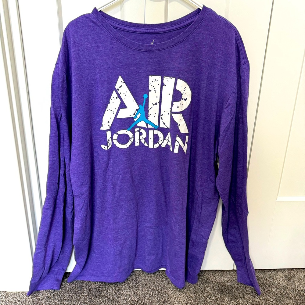 Jordan Purple Long Sleeve Tee Size XXL